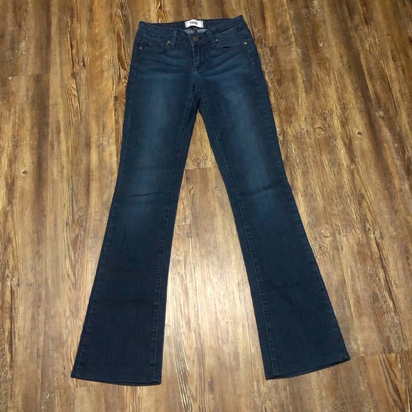 PAIGE Dark Blue Flare Jeans - Picture 1 of 7